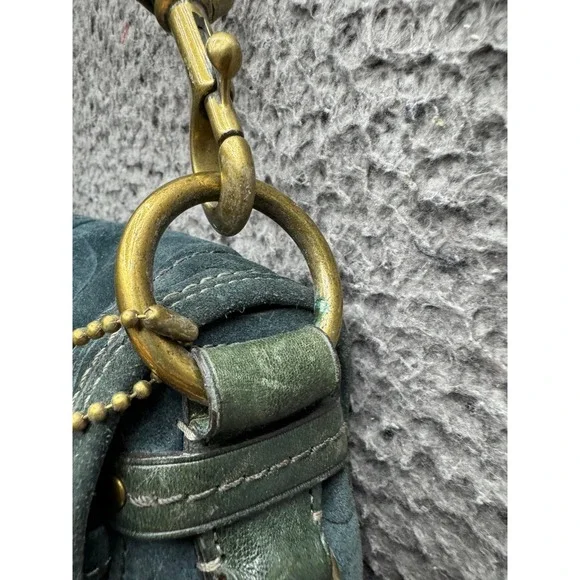 Vintage Coach Legacy 65th Anniversary Collection Suede Flap Shoulder Bag 11138 - Picture 15 of 16